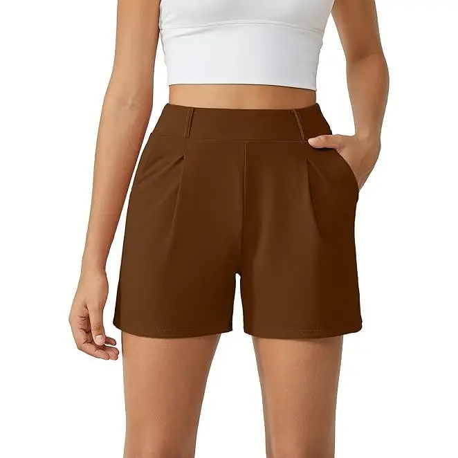 🔥Summer Clearance Sale🔥Women's High-Waisted Casual Shorts – Business Casual Yoga Dress Pants with Pockets