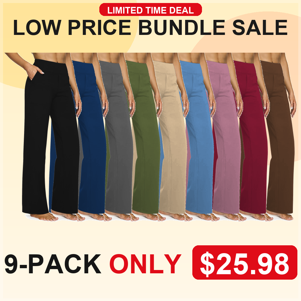 Women's High Waisted Wide Leg Pants with Pockets