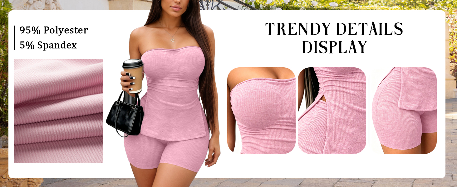 Ulovmi Summer Women 2 Piece Outfits