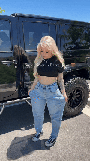 Women's High Waisted Cropped Wide Leg Denim