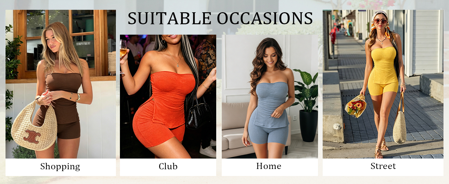 Ulovmi Summer Women 2 Piece Outfits