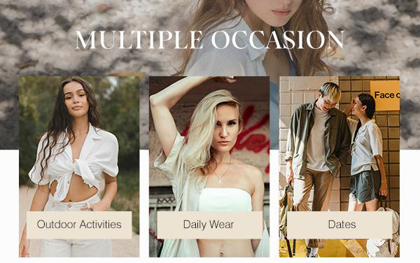 🔥Summer Clearance Sale🔥Women’s V Neck Button Down Shirts