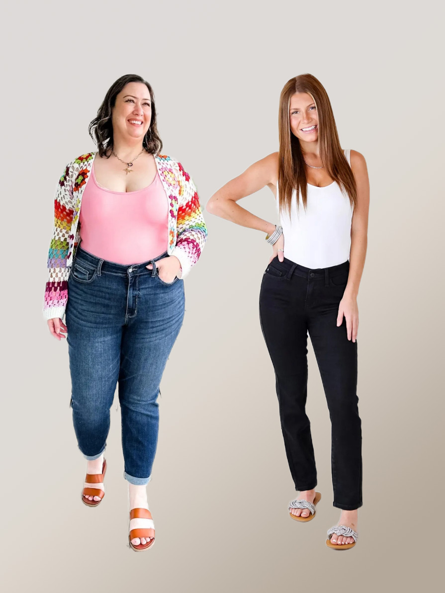 Tummy Control Cuffed Slim Fit Jeans (Buy 2 Free Shipping)