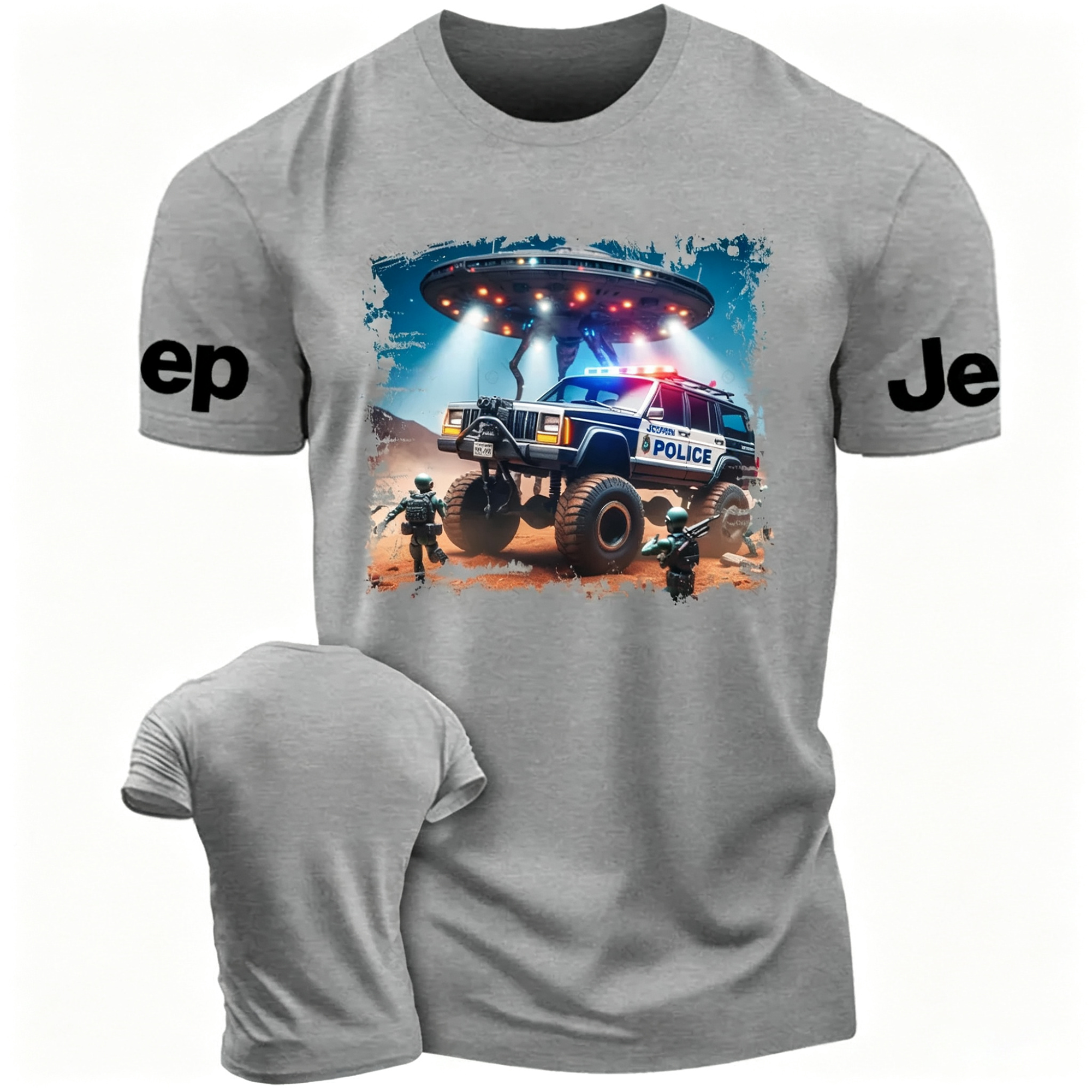 Cherokee XJ Police UFO ET  Jp Unisex T-shirt 