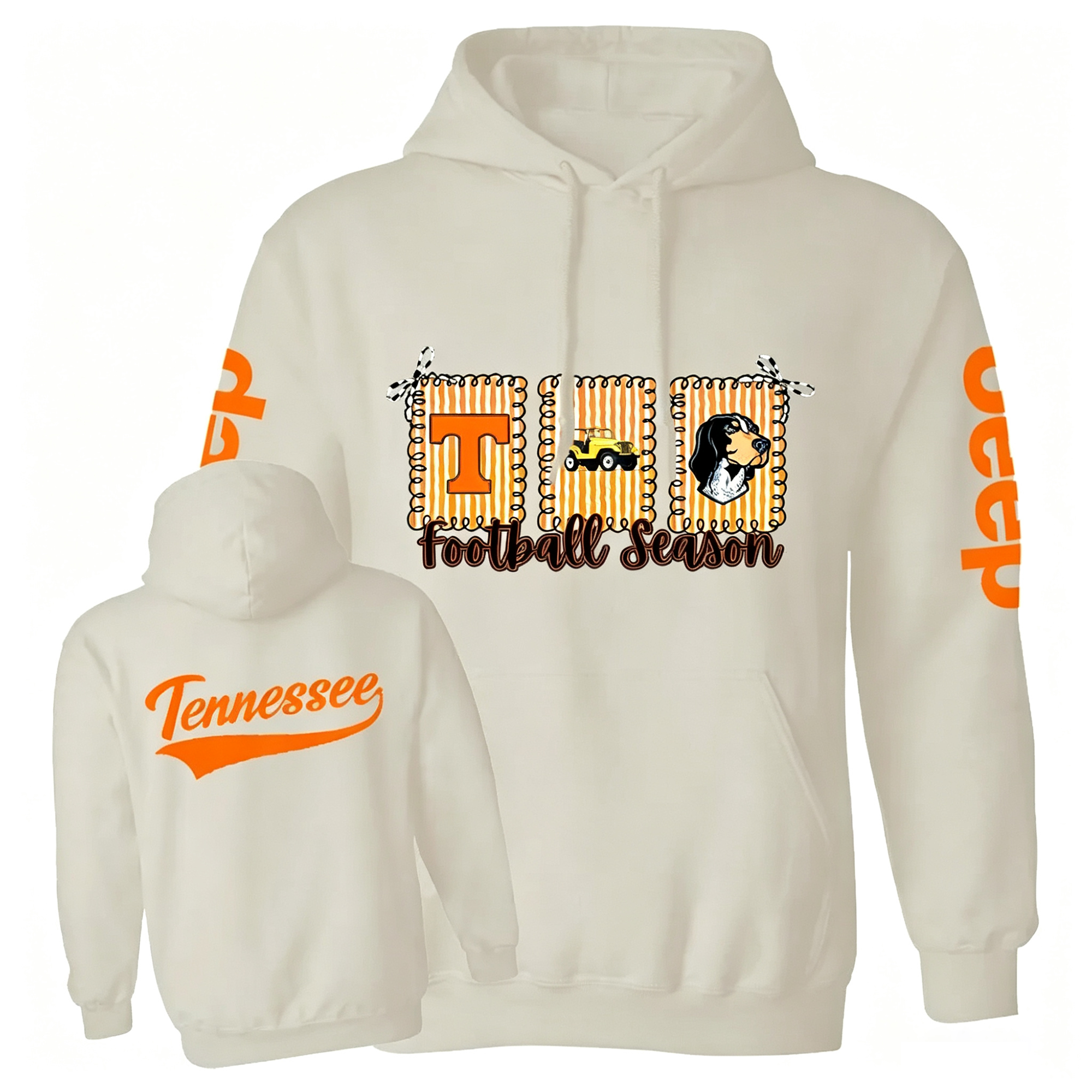 Tennessee Football Season Dog  JpUnisex Casual Hoodie