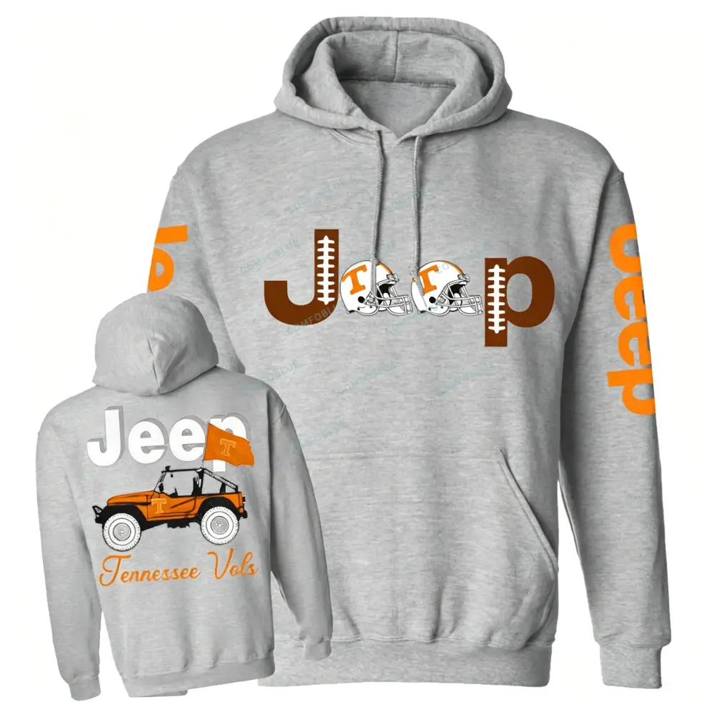 Jp Tennessee Football Flag Casual Hoodie