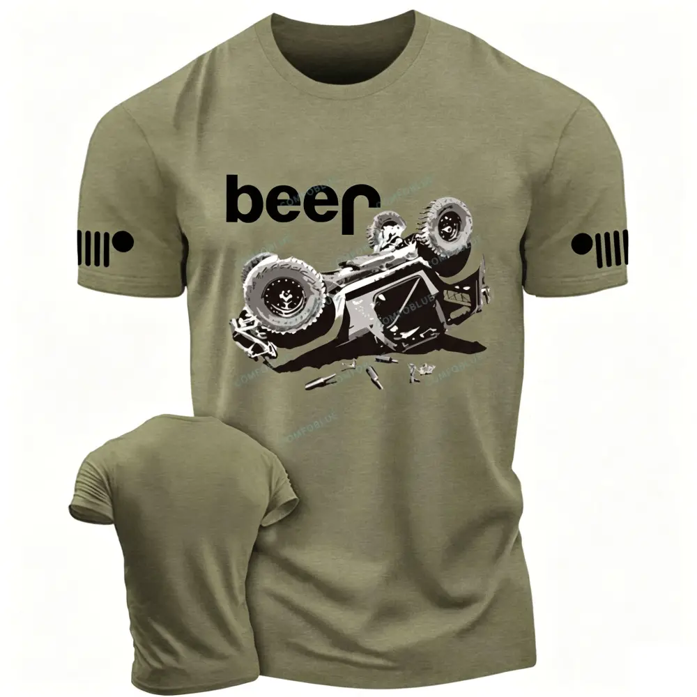 Funny Beer Overturn Jp Offroad T-Shirt