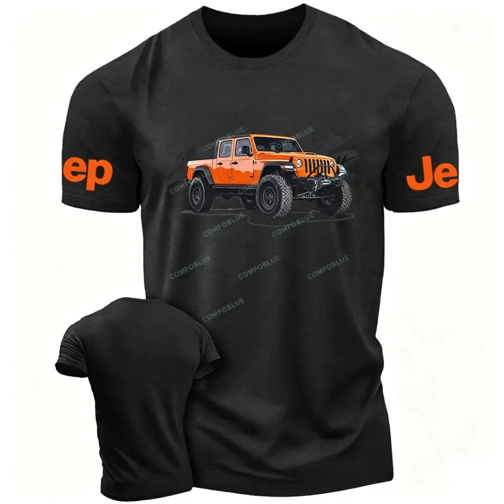 Truck Driving On Mountain Road Four-Wheeler Jp T-Shirt