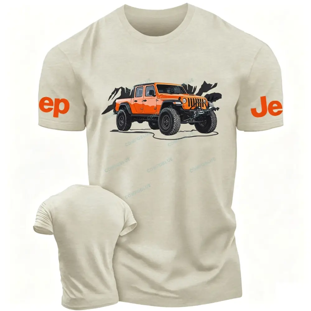 Truck Driving On Mountain Road Four-Wheeler Jp T-Shirt