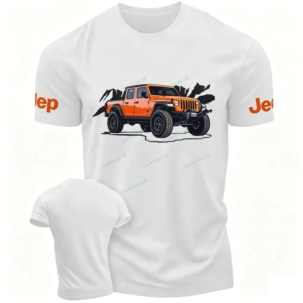 Truck Driving On Mountain Road Four-Wheeler Jp T-Shirt