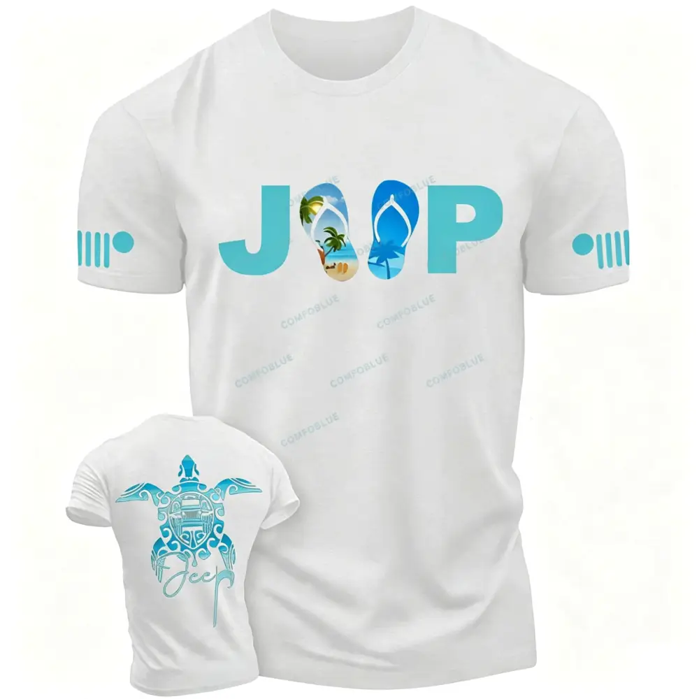 Sea Turtle Jp Print Double Printed T-Shirt