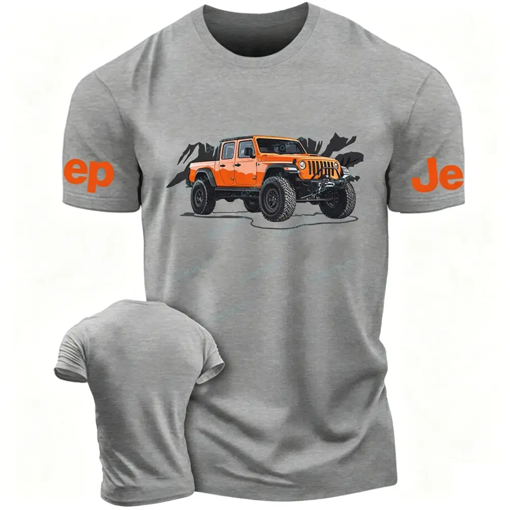 Truck Driving On Mountain Road Four-Wheeler Jp T-Shirt