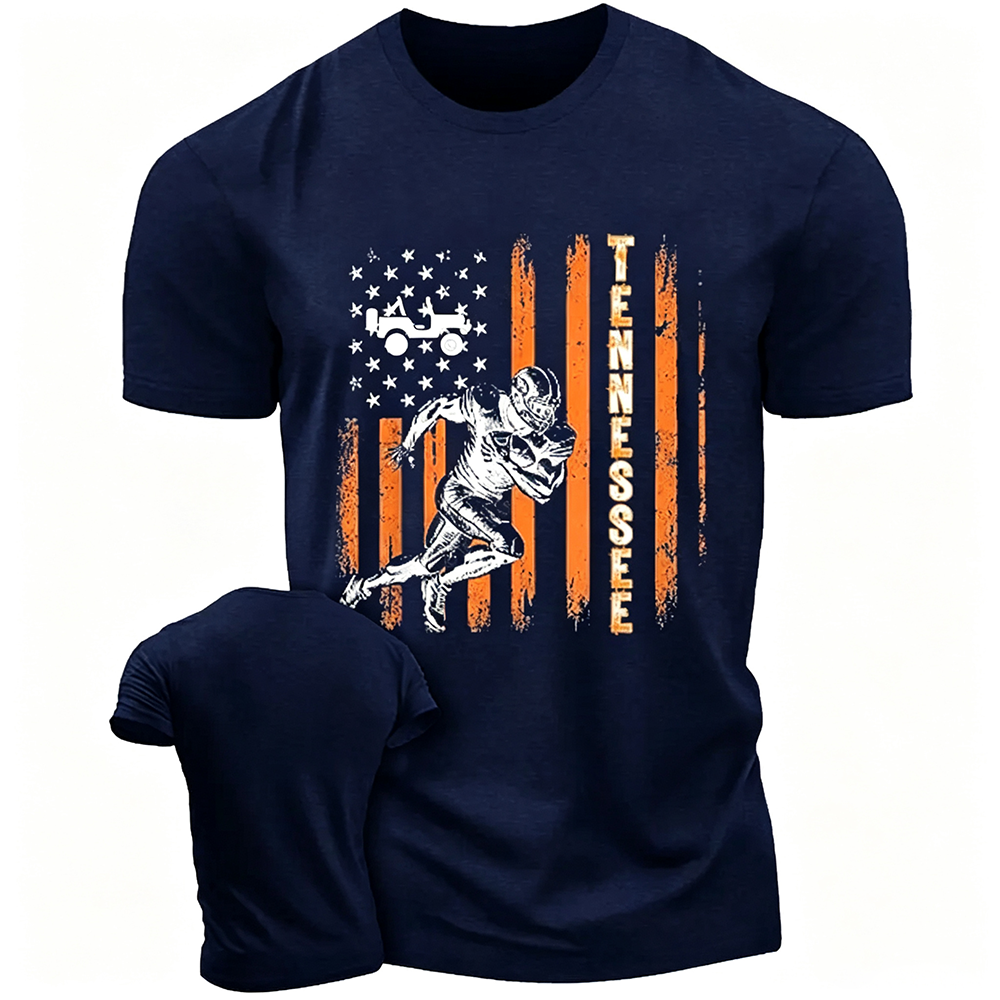 Tennessee American Flag Jp Jp Unisex T-shirt 