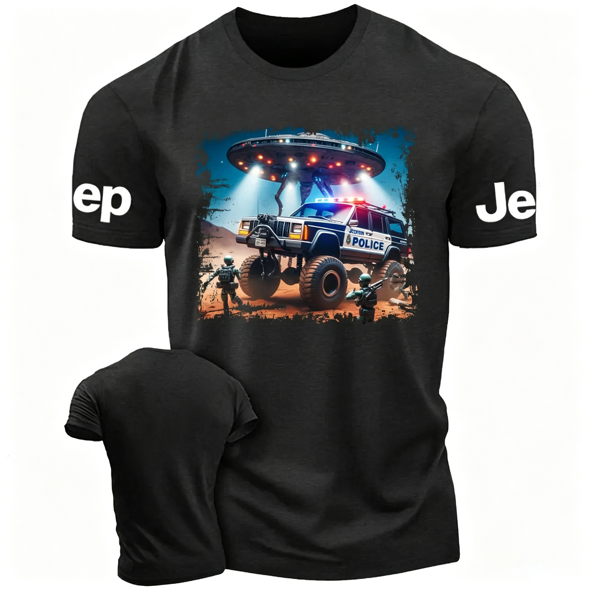 Cherokee XJ Police UFO ET  Jp Unisex T-shirt 