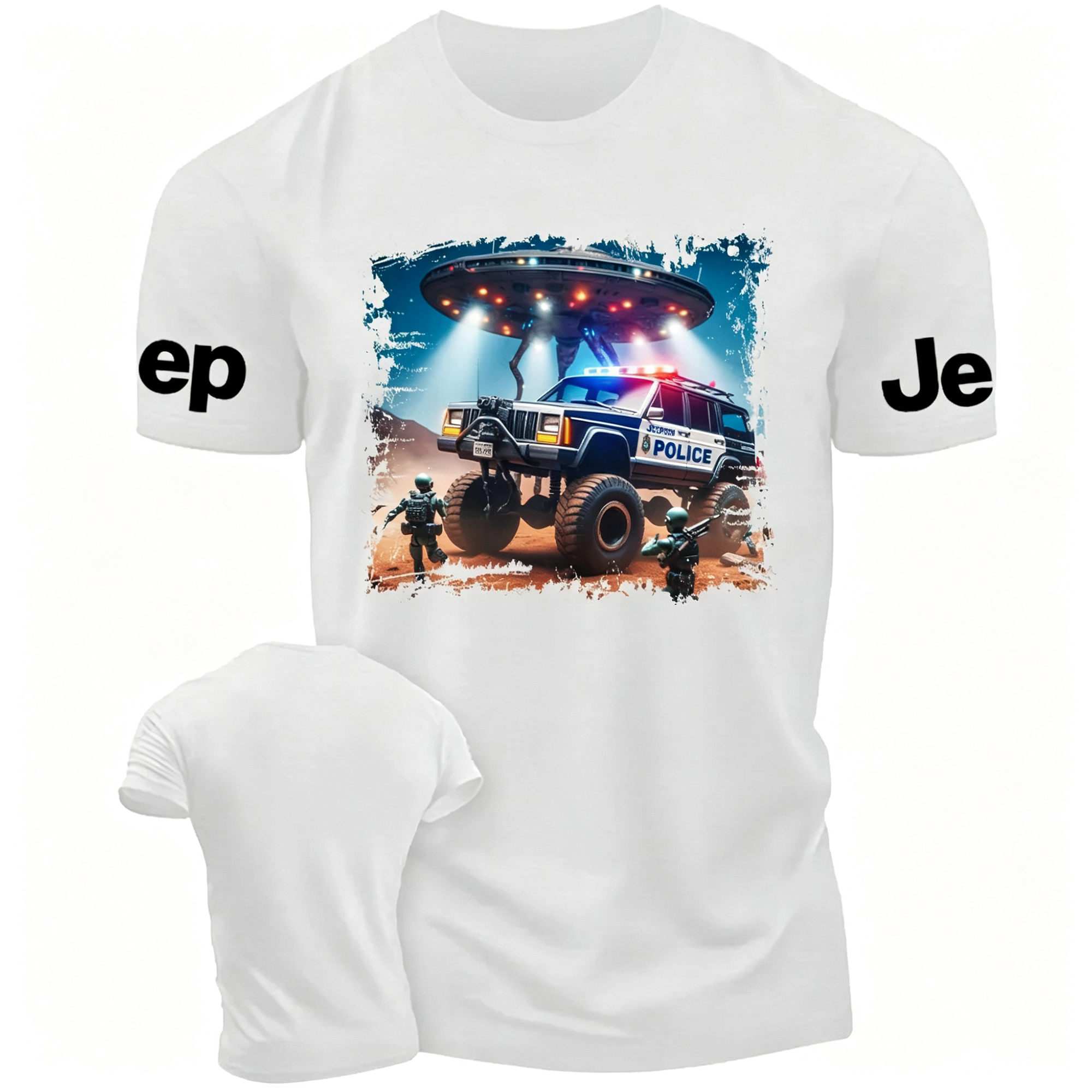 Cherokee XJ Police UFO ET  Jp Unisex T-shirt 