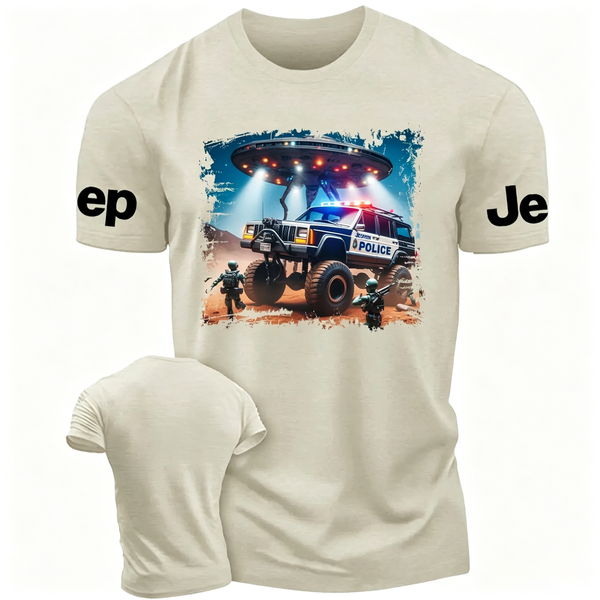 Cherokee XJ Police UFO ET  Jp Unisex T-shirt 