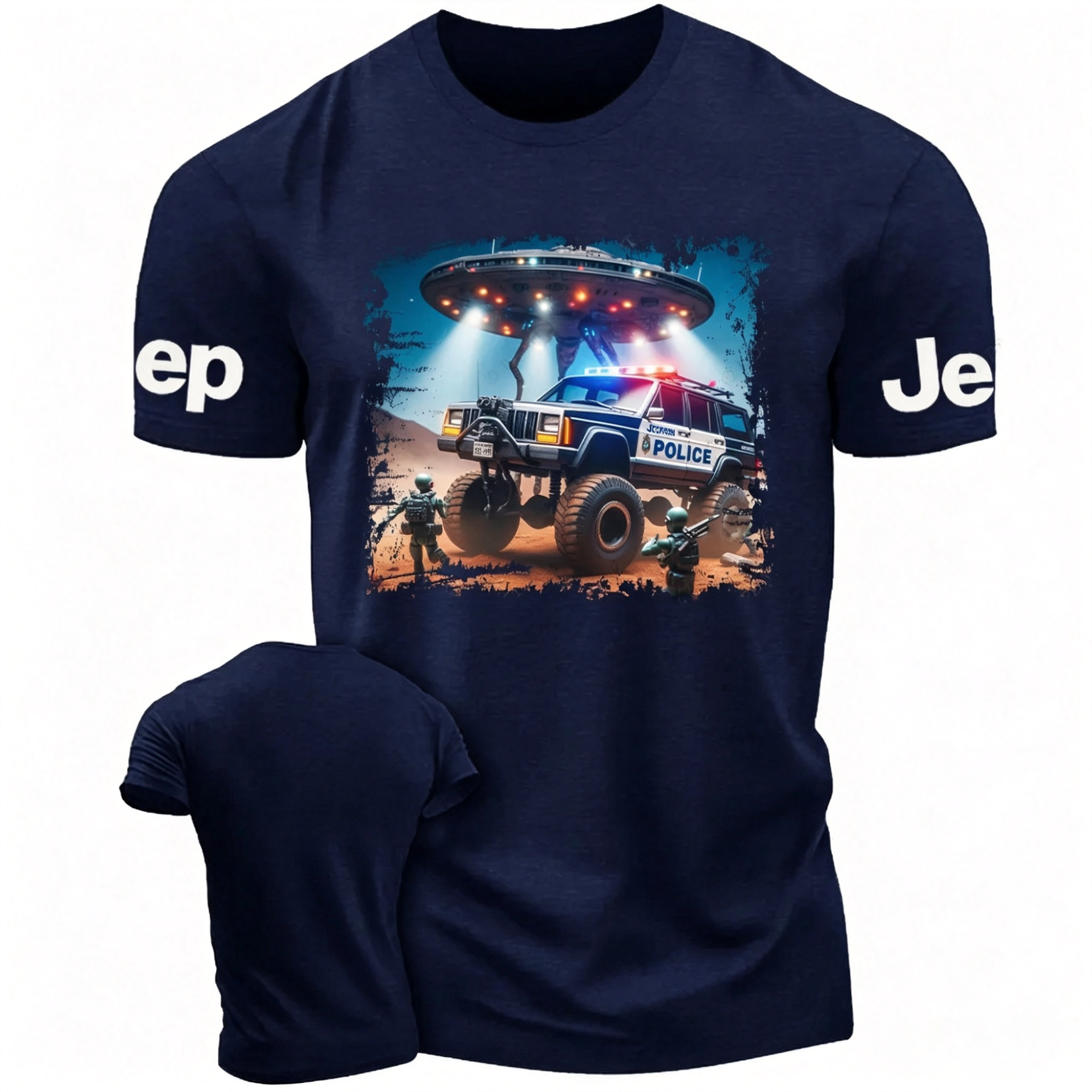 Cherokee XJ Police UFO ET  Jp Unisex T-shirt 