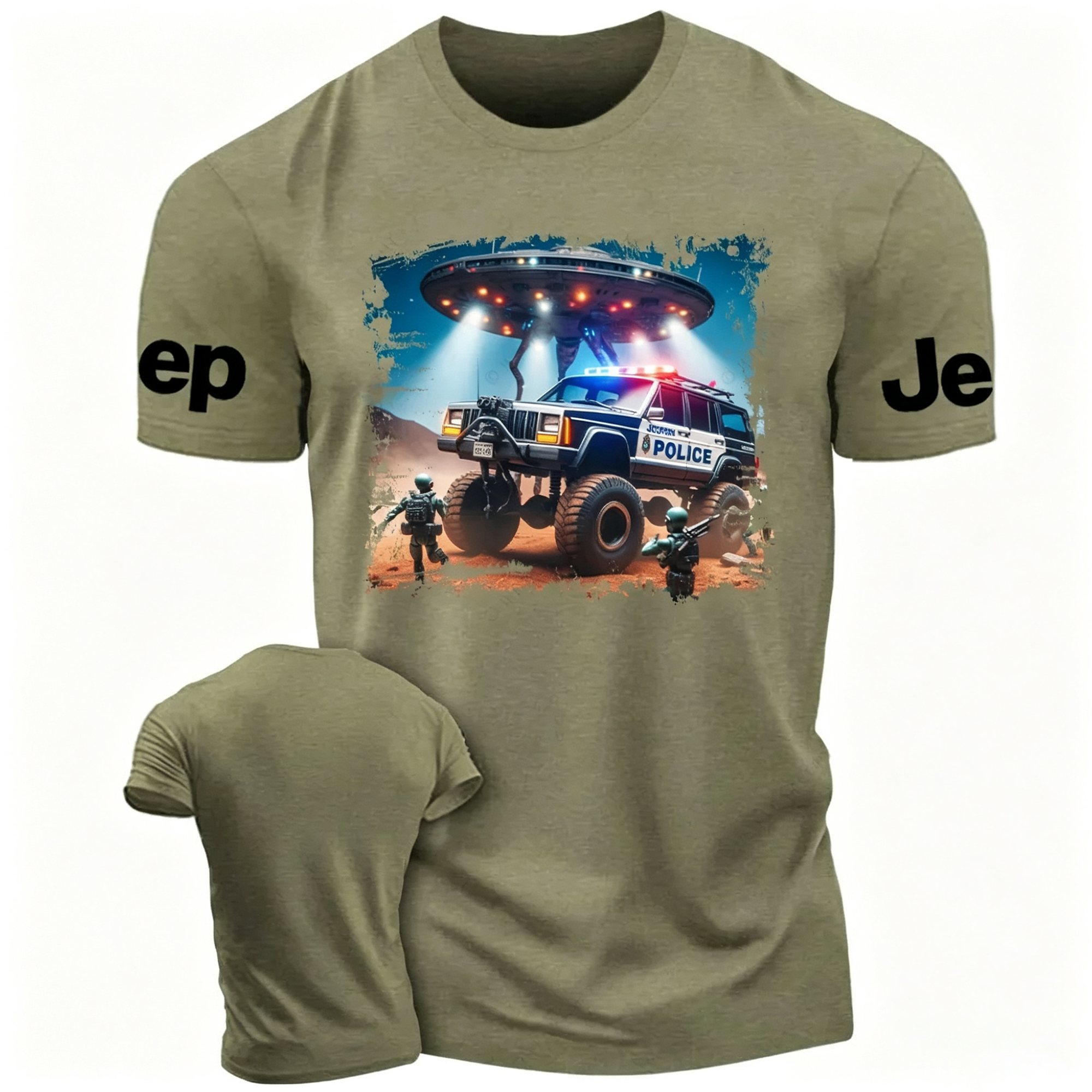 Cherokee XJ Police UFO ET  Jp Unisex T-shirt 
