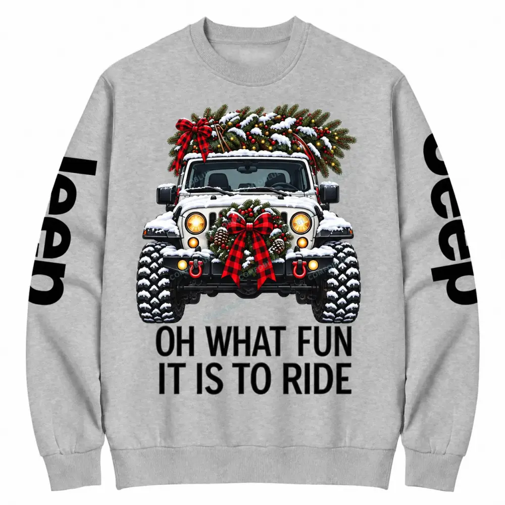 Oh What Fun Christmas Offroad Cotton Sweatshirt