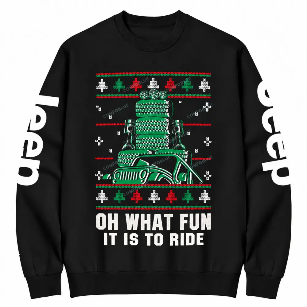 Oh What Fun Christmas Offroad Cotton Sweatshirt