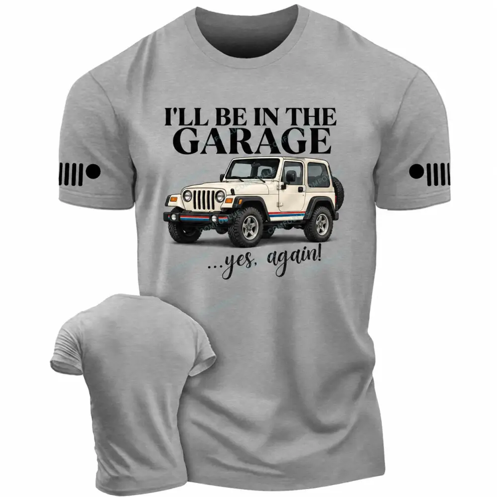 I’ll Be In The Garage Cotton T-Shirt