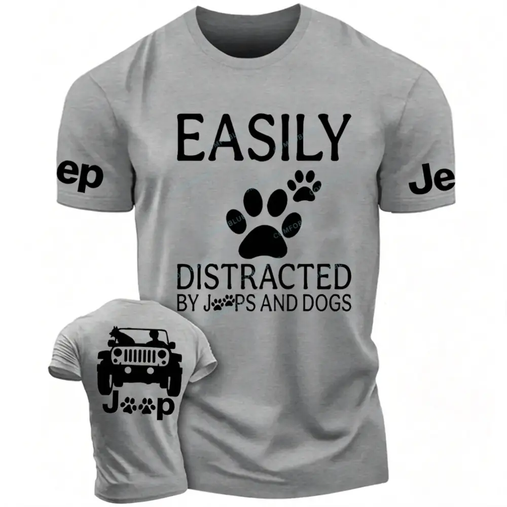 Dog Easily Distracted Paw Unisex Jp T-shirt