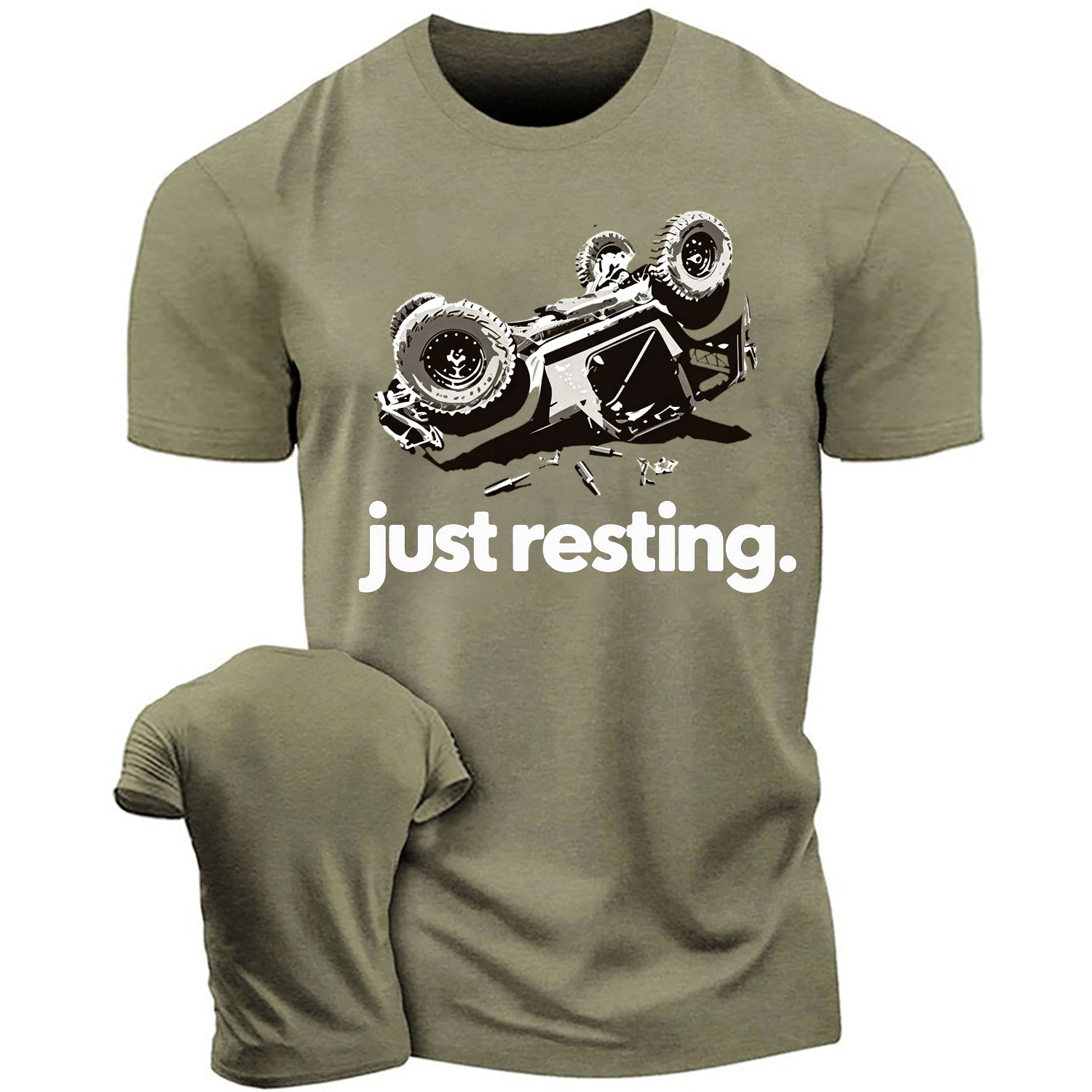 Funny Just Resting Overturn Unisex T-shirt