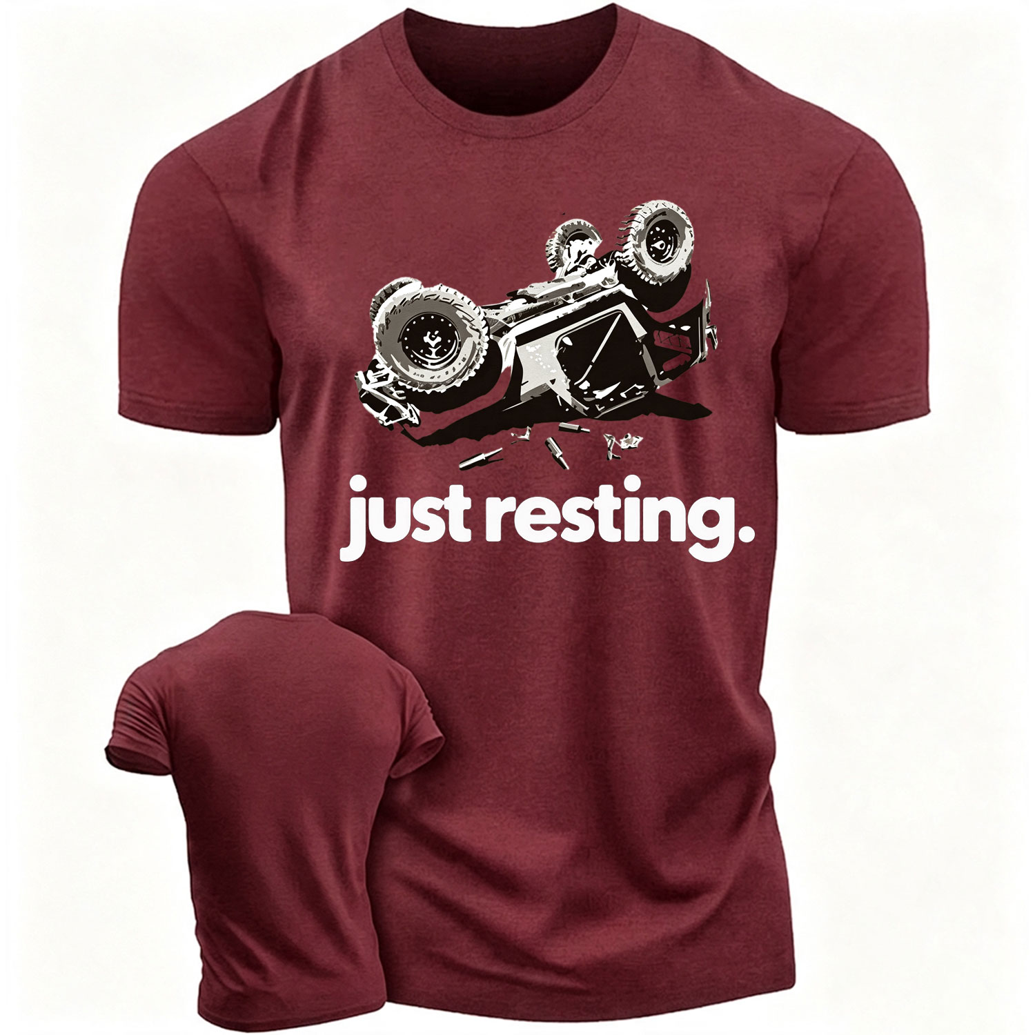Funny Just Resting Overturn Unisex T-shirt