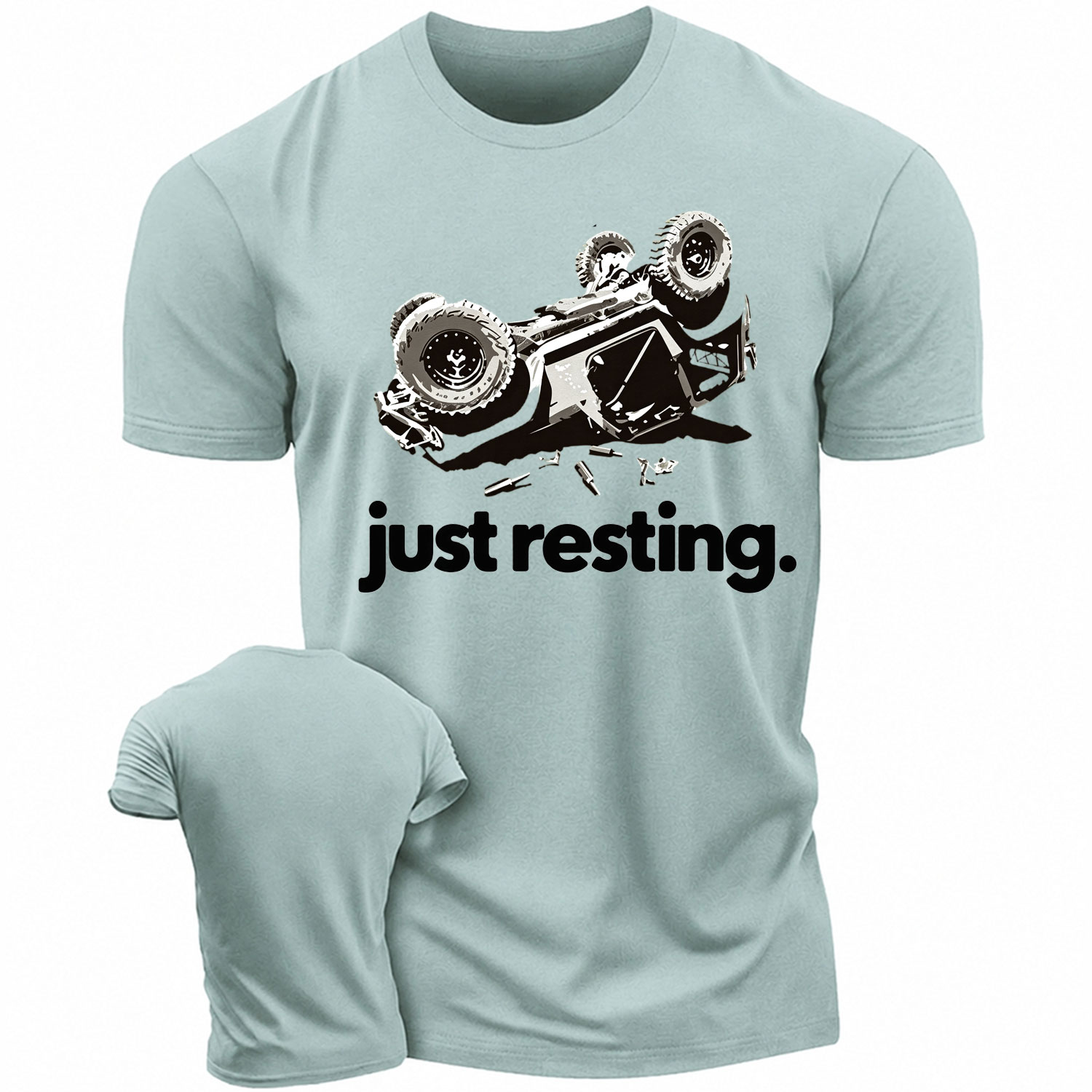 Funny Just Resting Overturn Unisex T-shirt