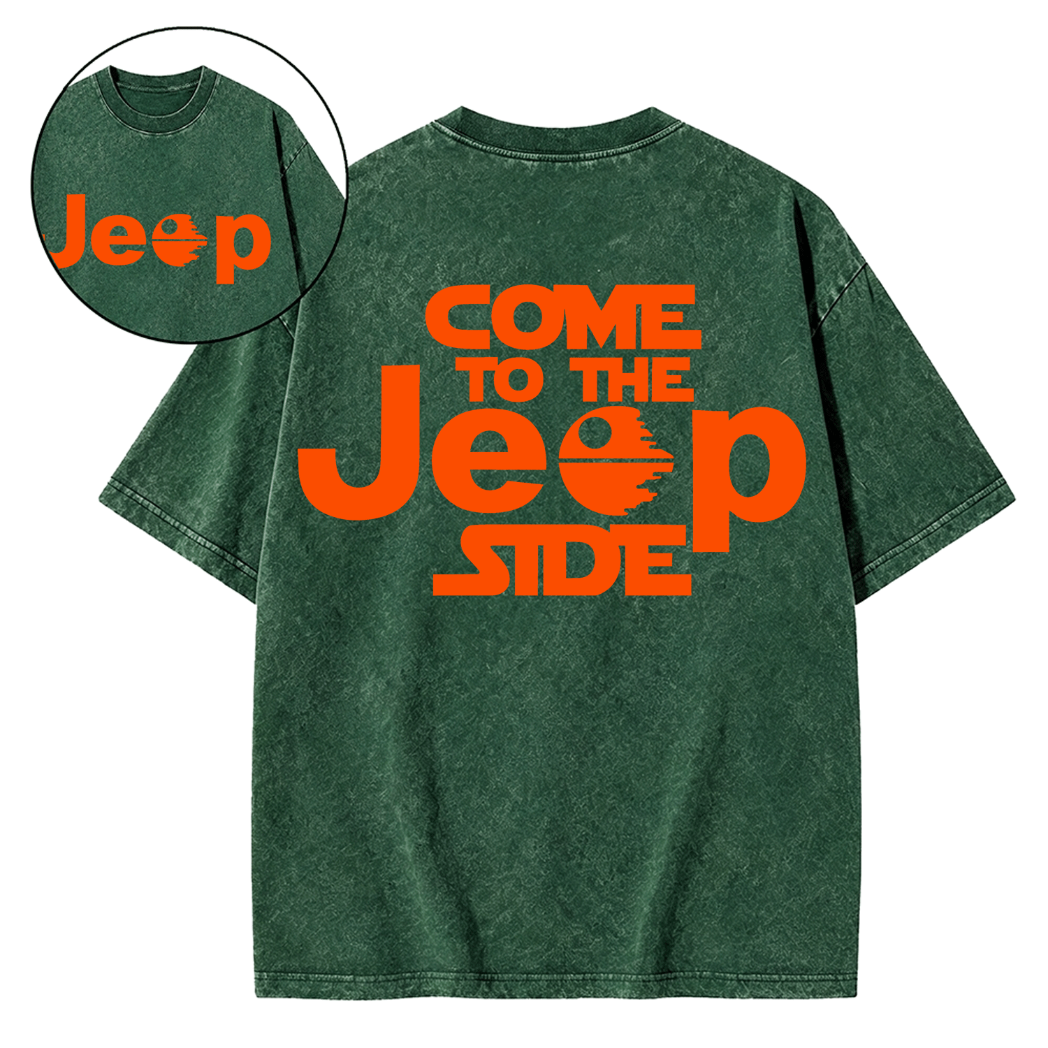Come to the Jp Side Halloween Orange Washed T-Shirt
