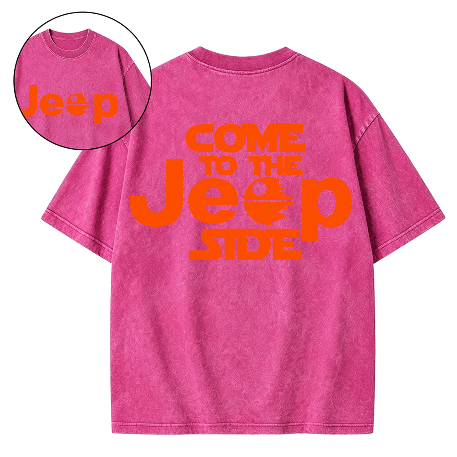 Come to the Jp Side Halloween Orange Washed T-Shirt