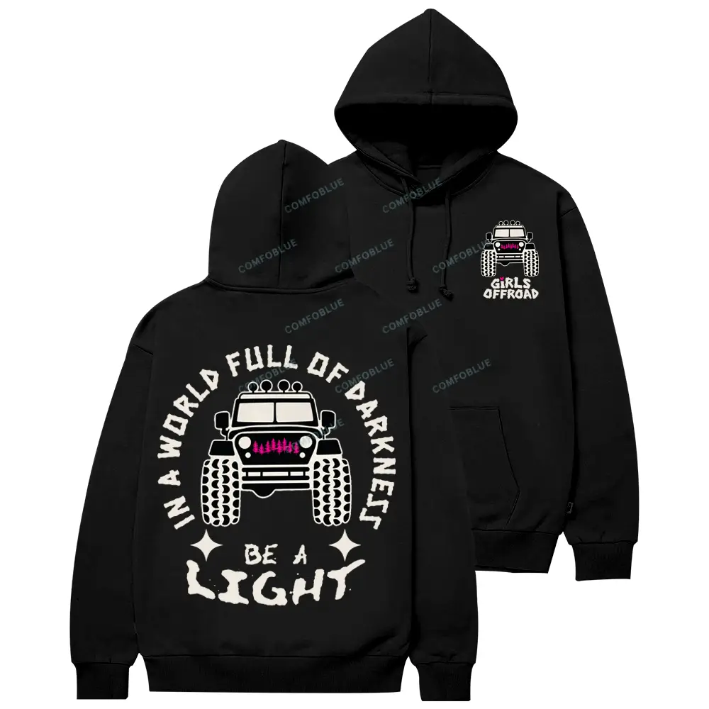 Be a Light Offroad Girls Cotton Hoodie