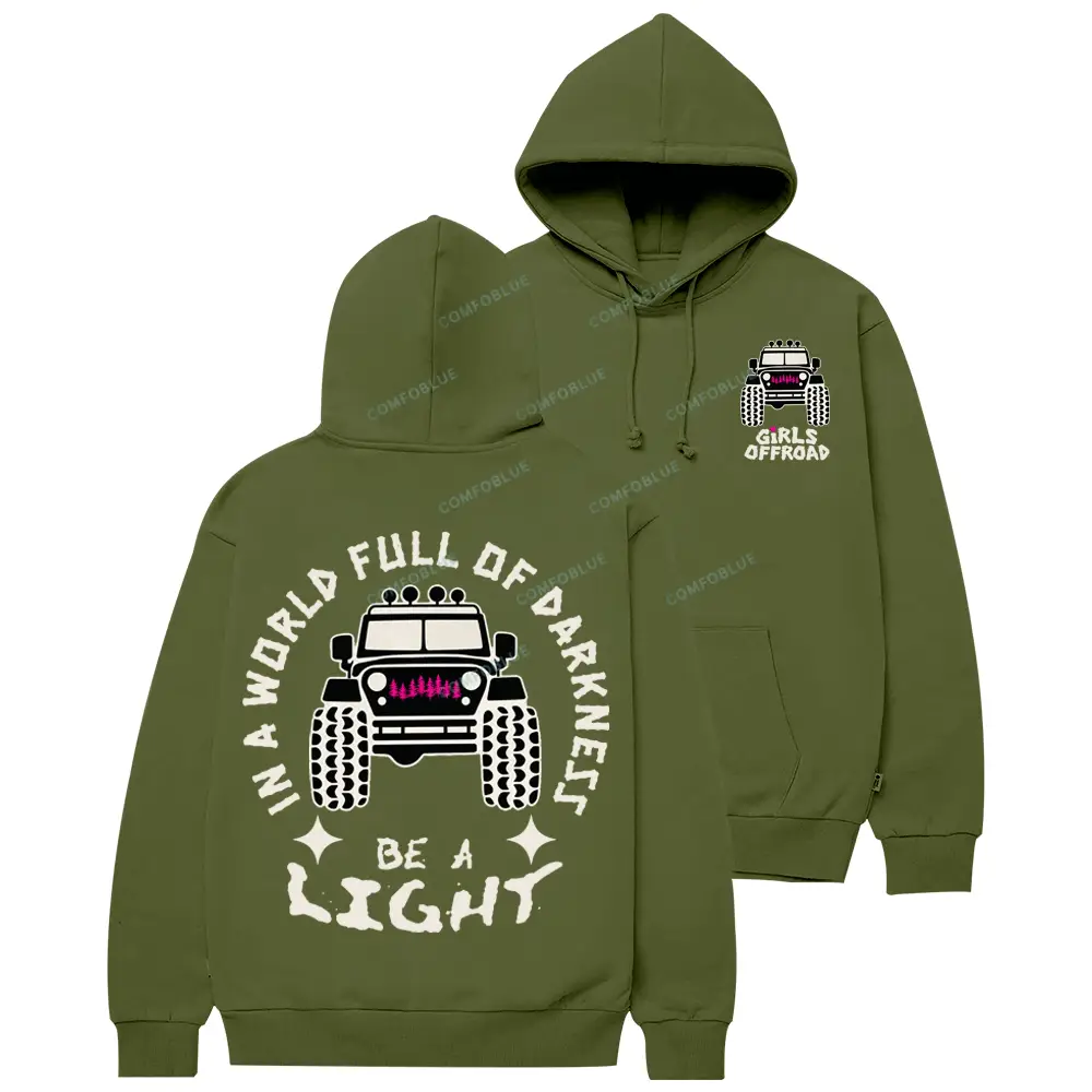 Be a Light Offroad Girls Cotton Hoodie