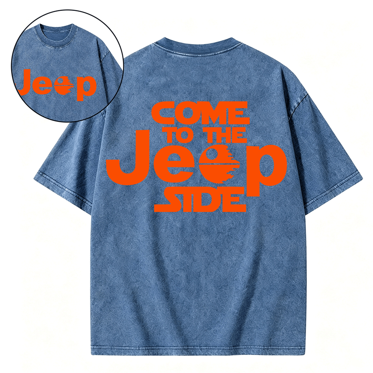 Come to the Jp Side Halloween Orange Washed T-Shirt