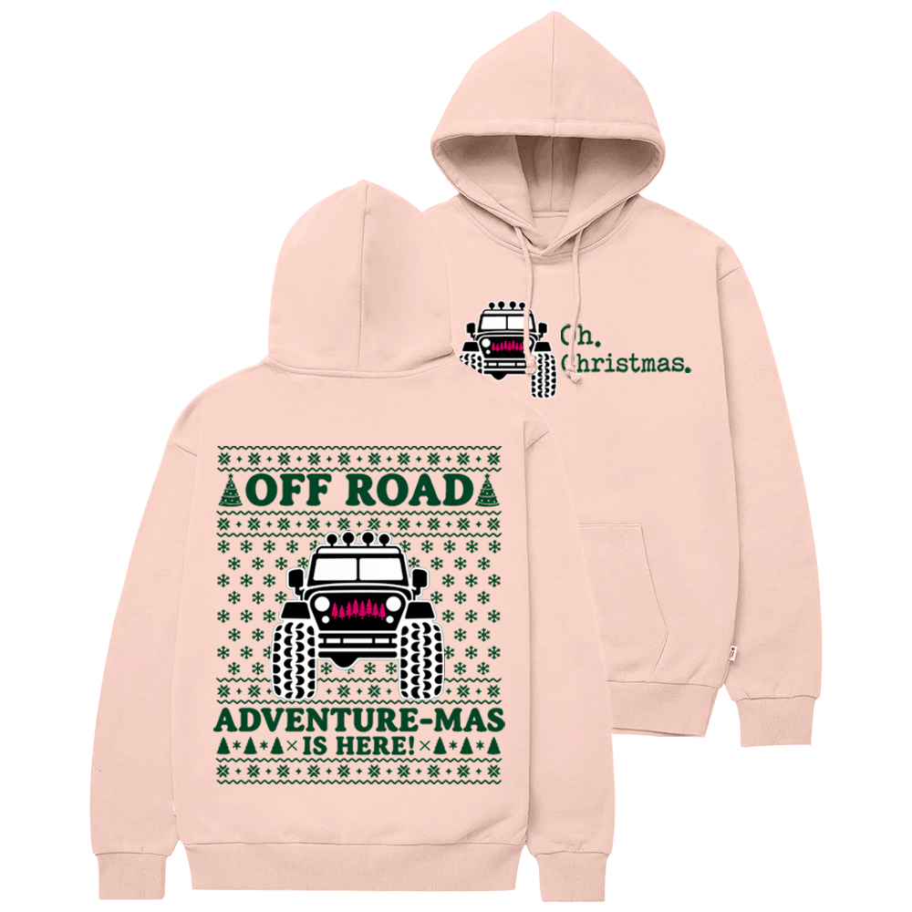Oh! Off Road Adventure-Mas is Here Christmas Cotton Hoodie