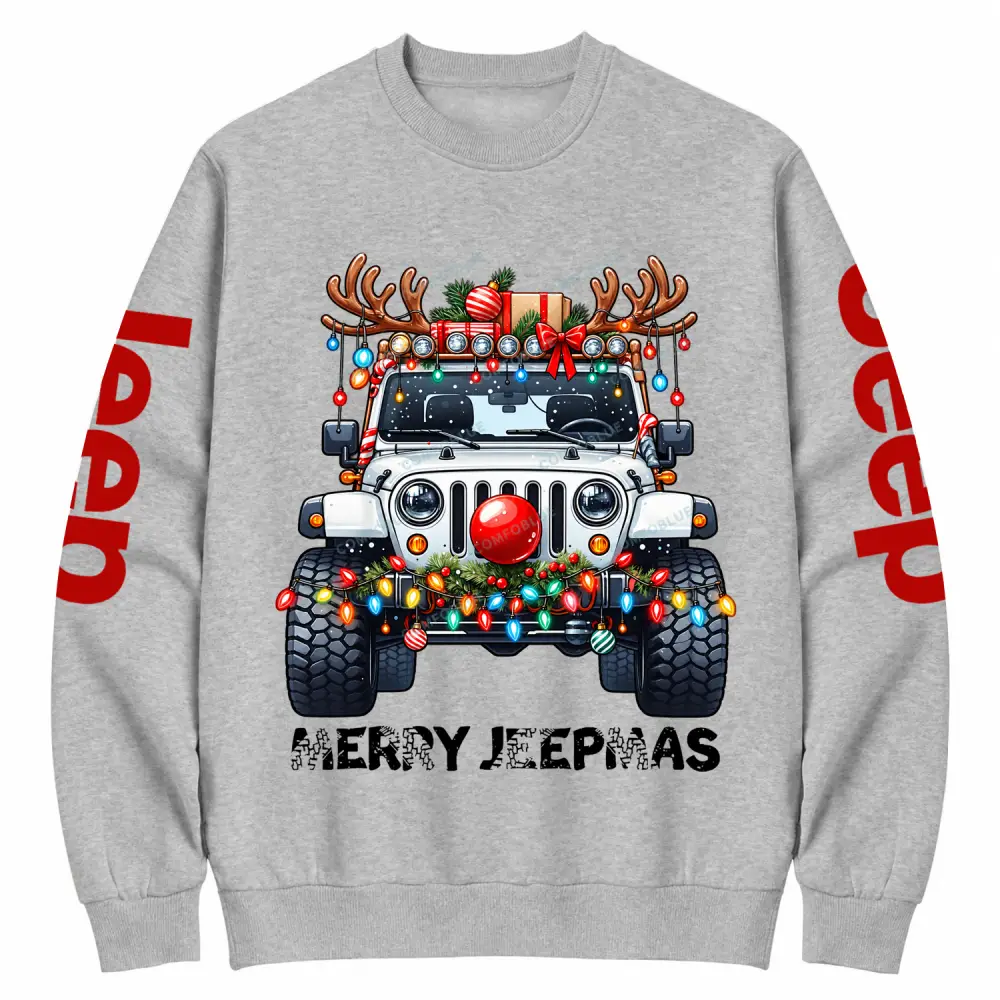 Merry Jpmas Christmas Reindeer Jp Cotton Sweatshirt
