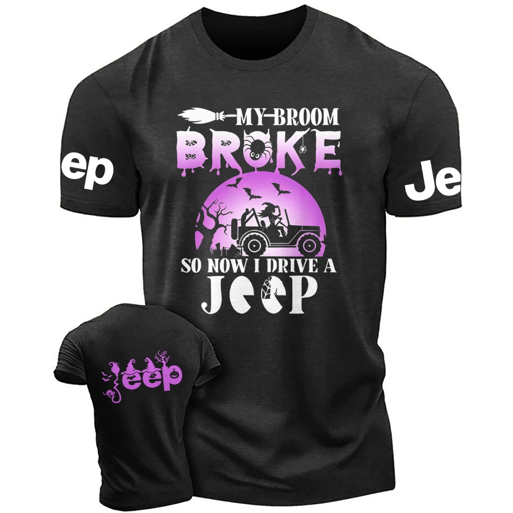 Purple Halloween My Broom Broke Jp Unisex T-shirt