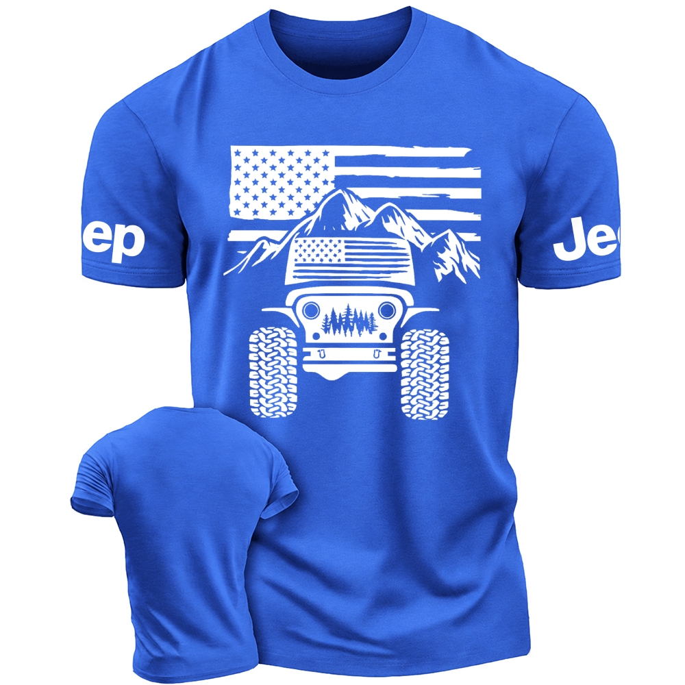 American Flag Mountains Jp Unisex T-Shirt