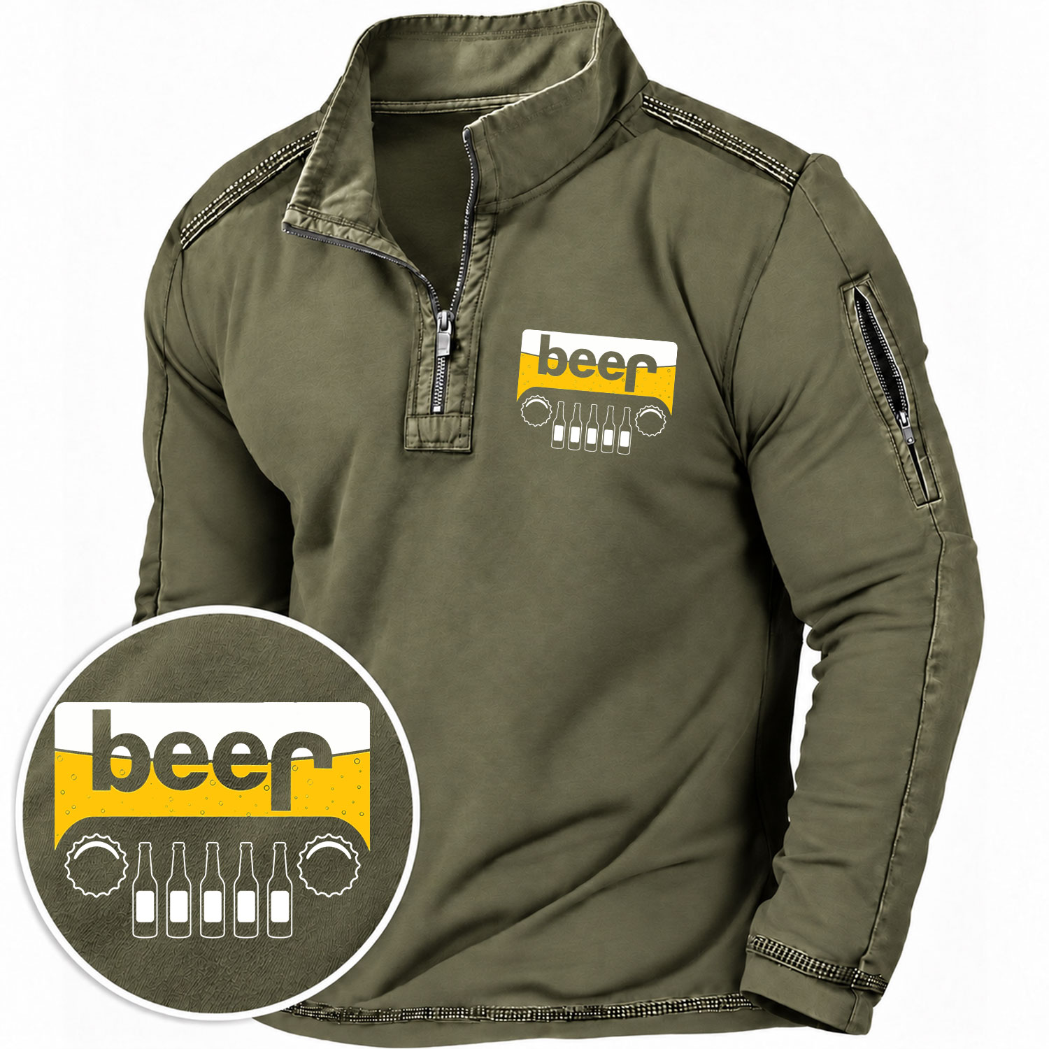 Beer Off-Road Quarter-Zip Sweatshirt