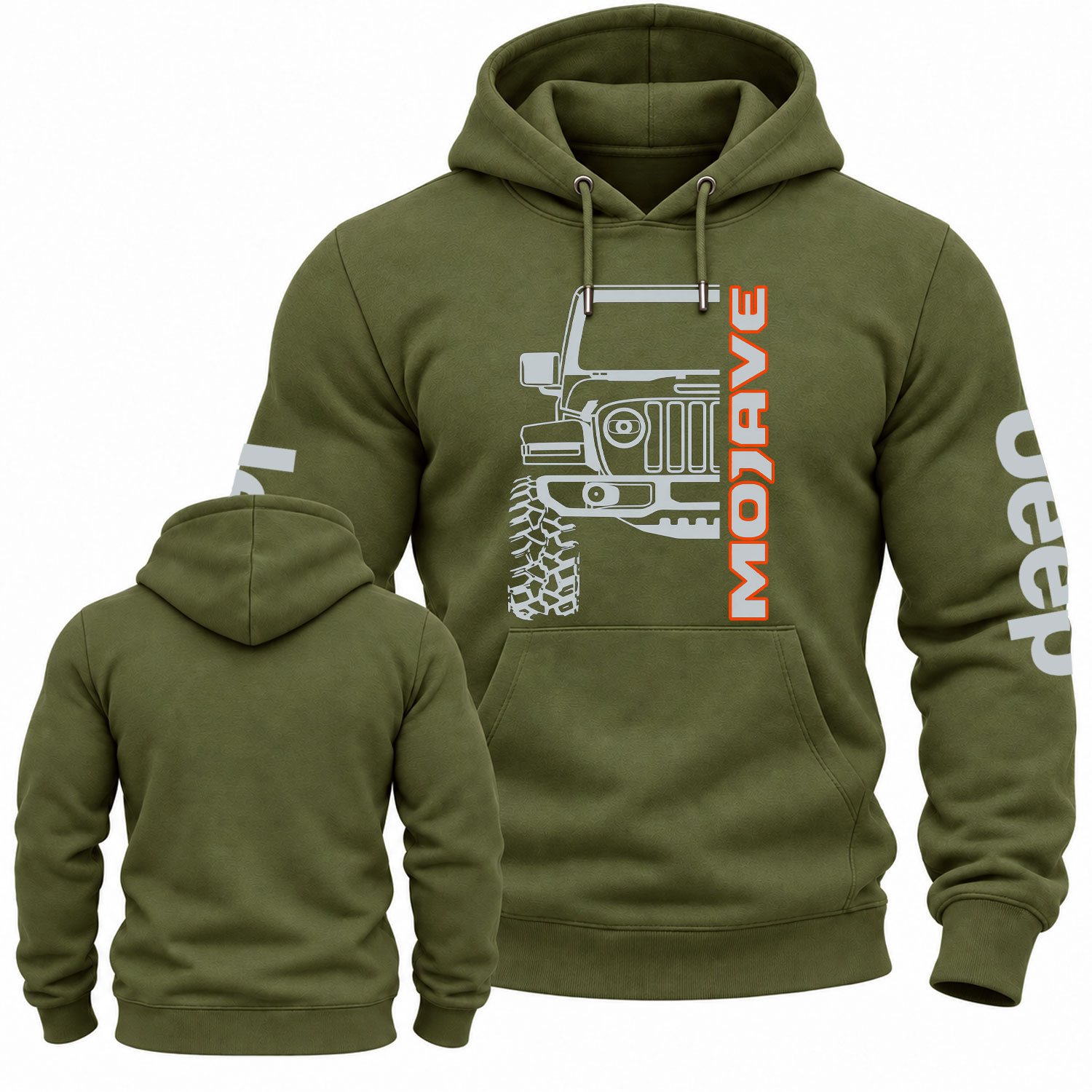 Jp Mojave Line Art Graphic Cotton Hoodie