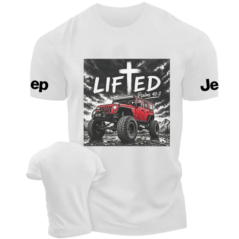 "LIFTED" Cross Jp Bible Verse Unisex T-shirt 