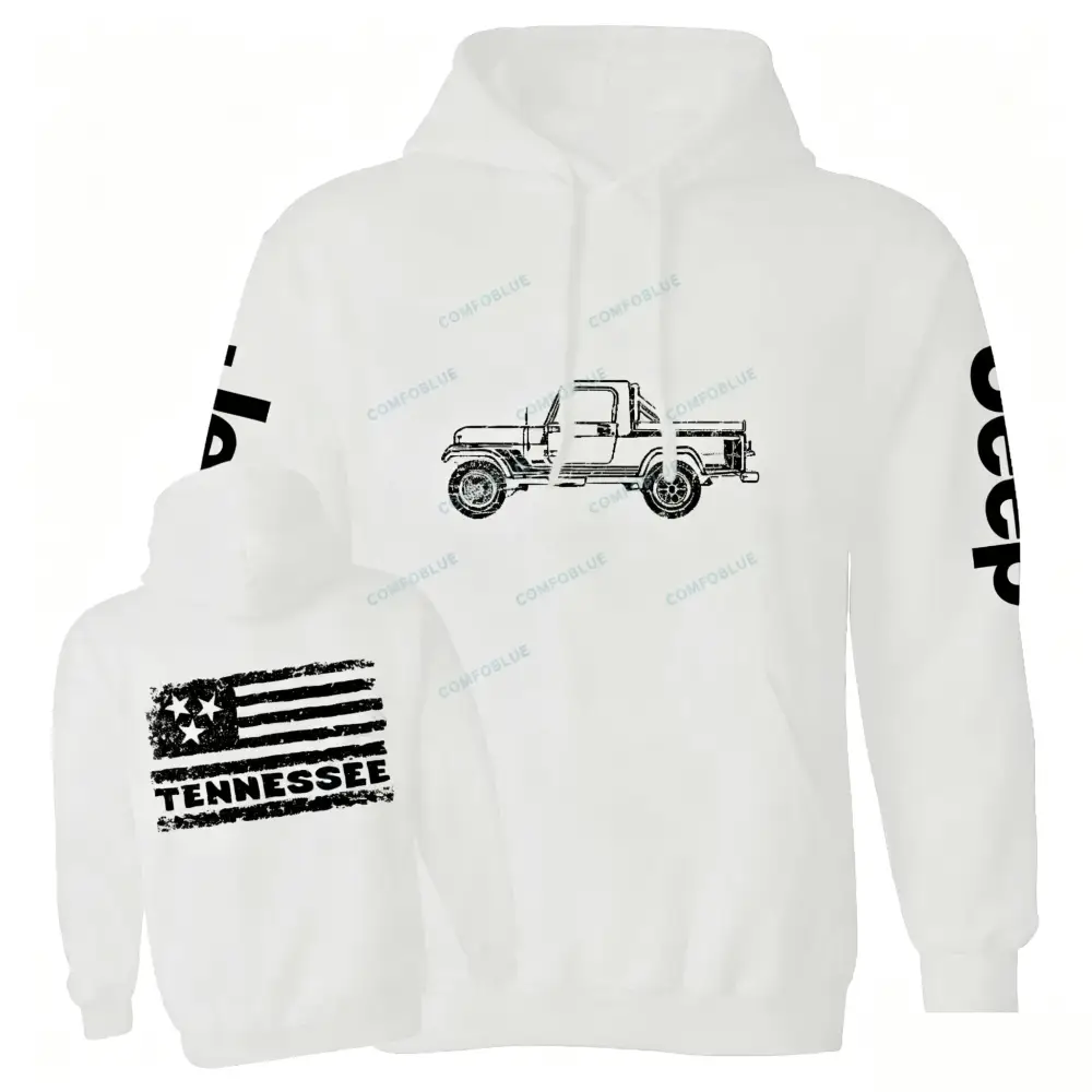 Tennessee Flag Truck Jp Casual Hoodie