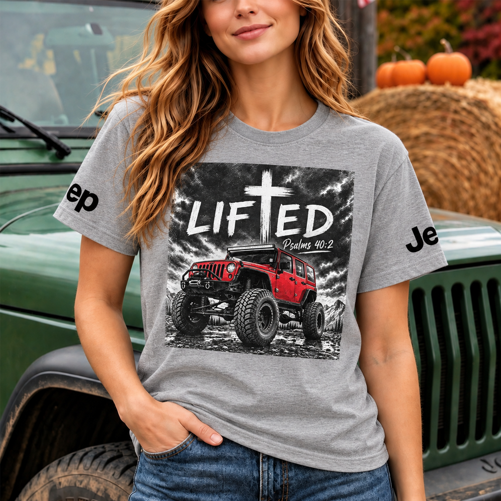 "LIFTED" Cross Jp Bible Verse Unisex T-shirt 