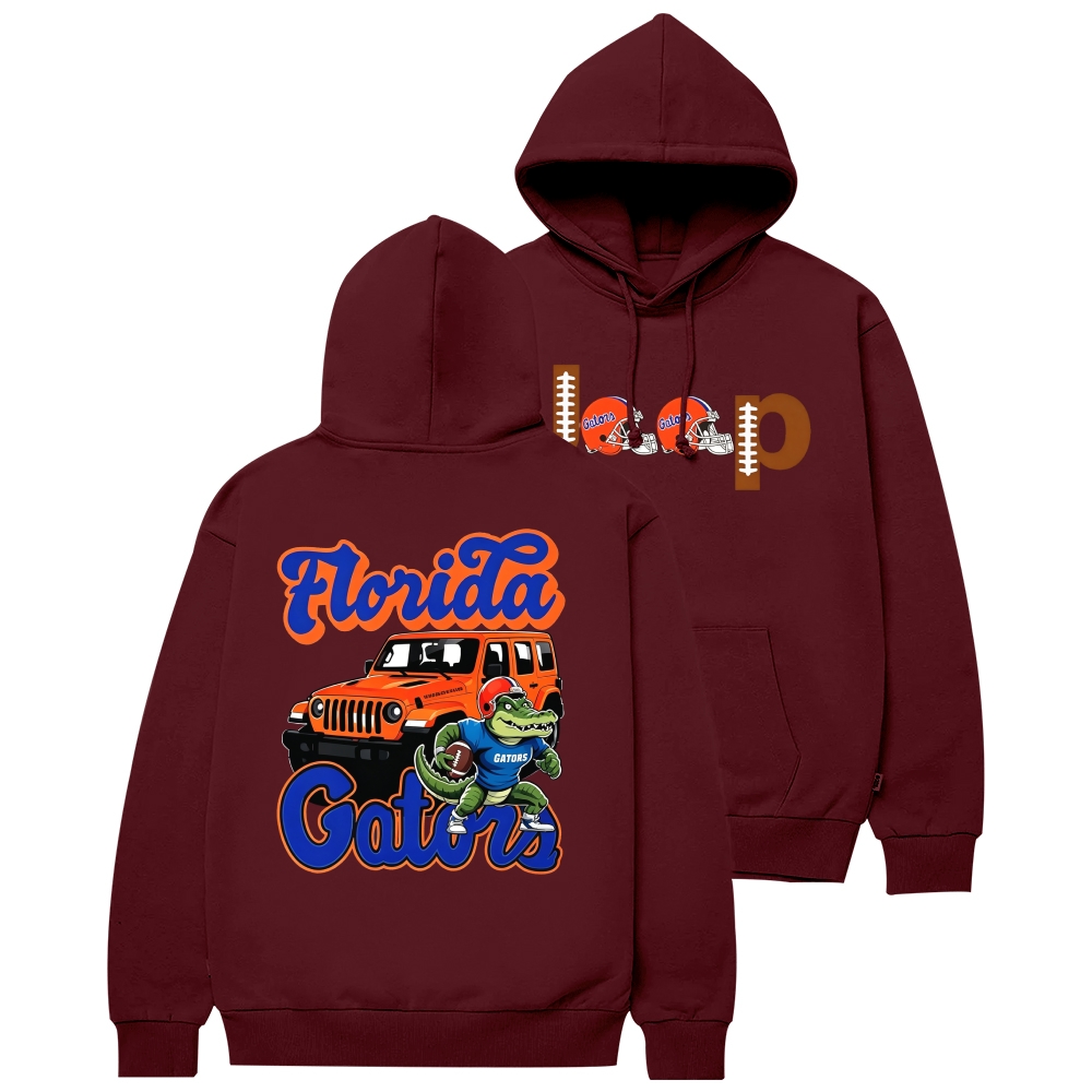 Florida Jp Gats Orange Helemet Hoodie