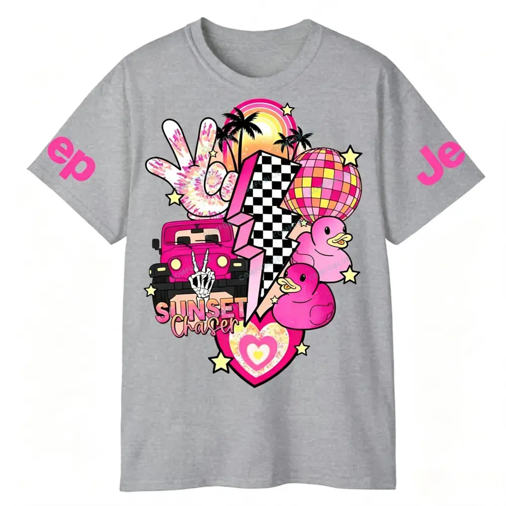 Pink off-Roading Vehicle Jp Unisex T-shirt