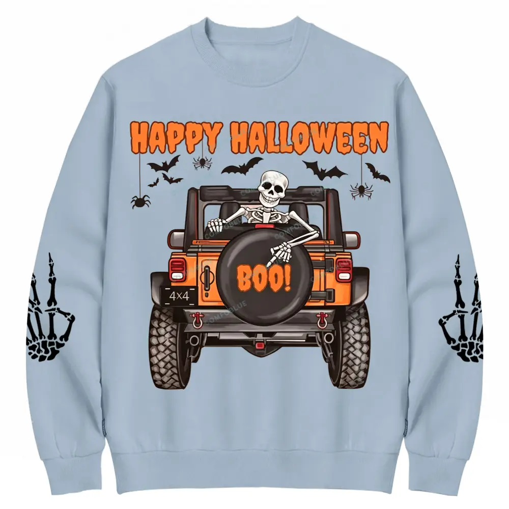 CUSTOM "Happy Halloween Boo" Offroad Cotton Sweatshirt