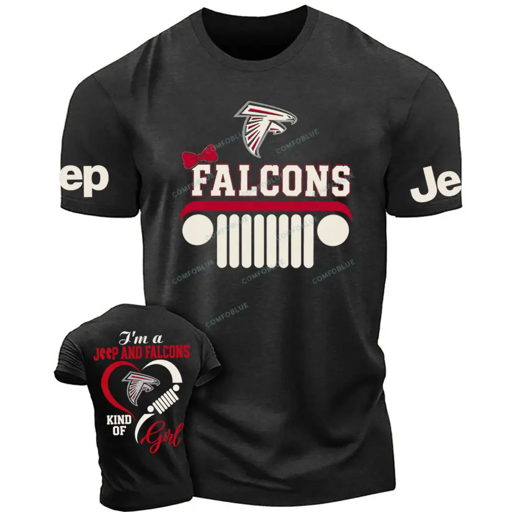 Atlanta Falcons I’m a Jp and Cowboys girl  Cotton T-shirt