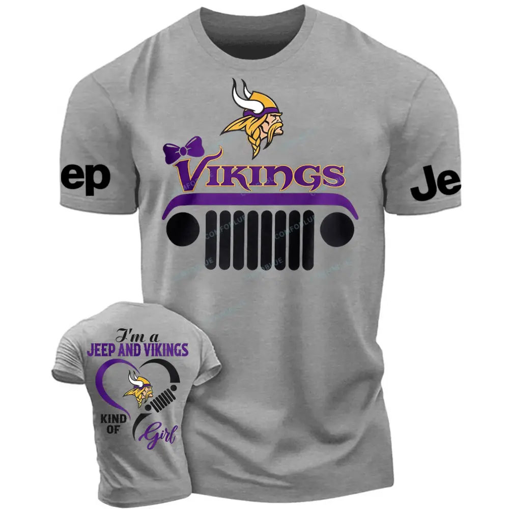 Minnesota Vikings I’m a Jp and Cowboys girl Cotton T-shirt
