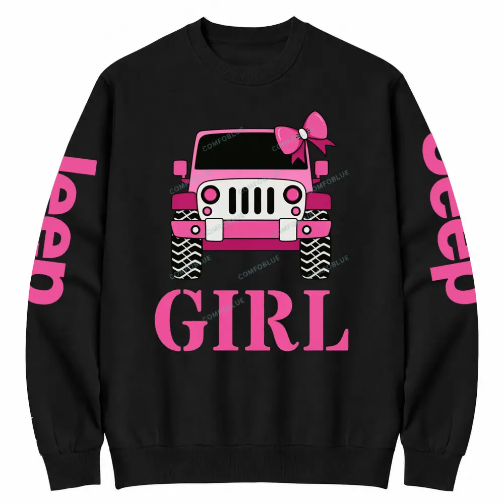 Off Road Girl On Men's Premium Cotton Sweatshirt