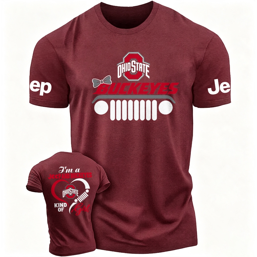 I'm A Jp And Buckeyes Kind Of Girl Cotton T-shirt